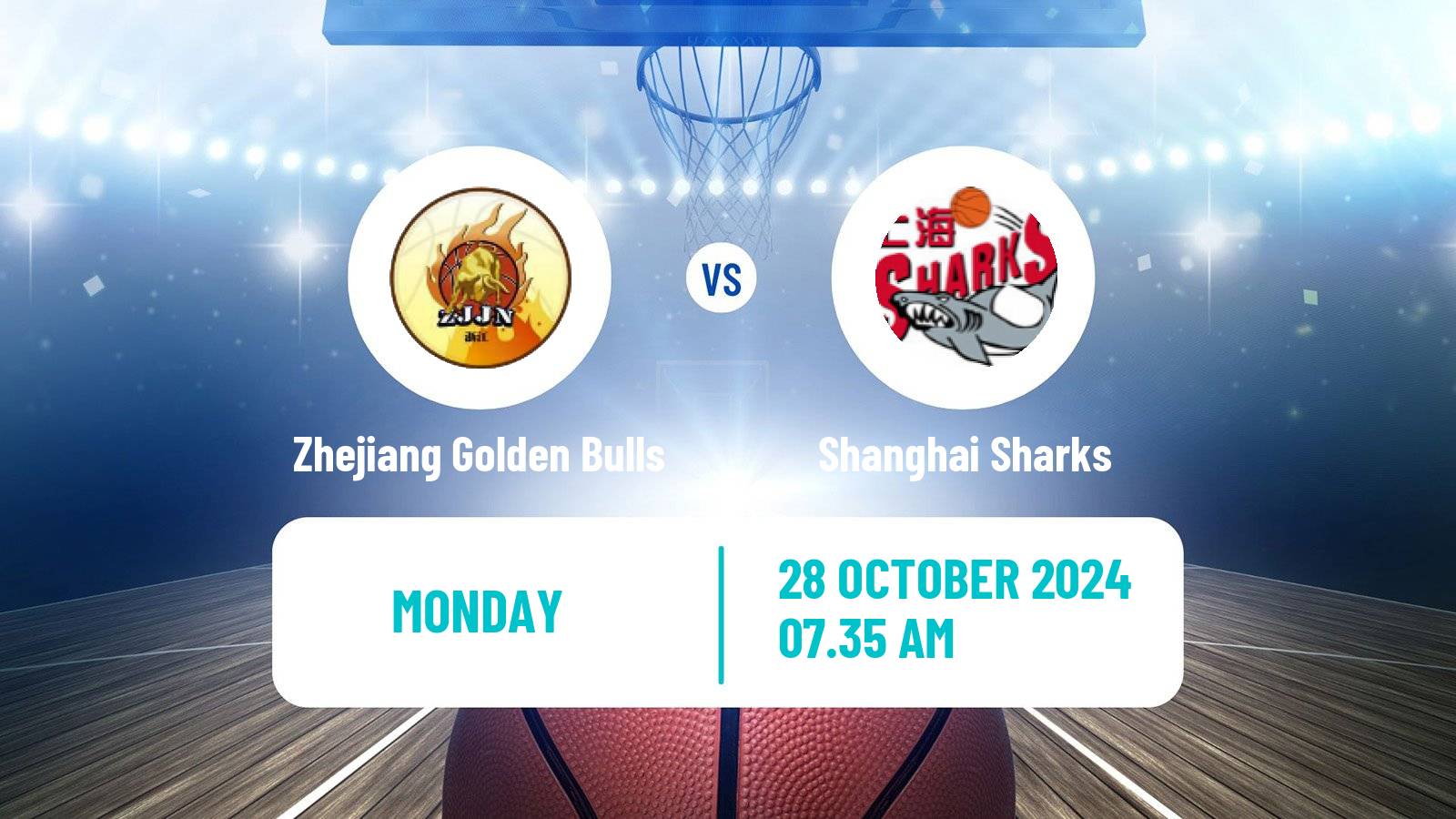 Basketball CBA Zhejiang Golden Bulls - Shanghai Sharks