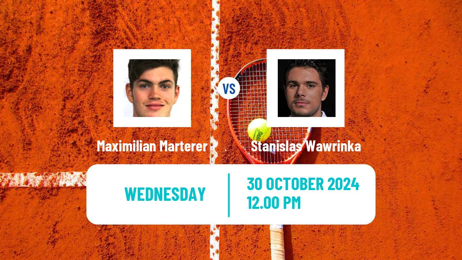 Tennis Bratislava 2 Challenger Men Maximilian Marterer - Stanislas Wawrinka