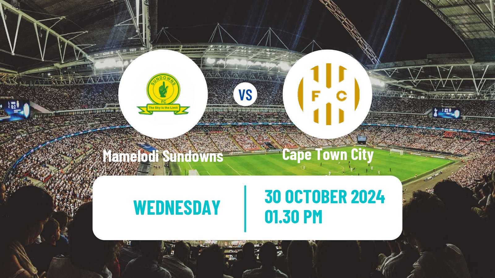 Soccer South African Premier Soccer League Mamelodi Sundowns - Cape Town City