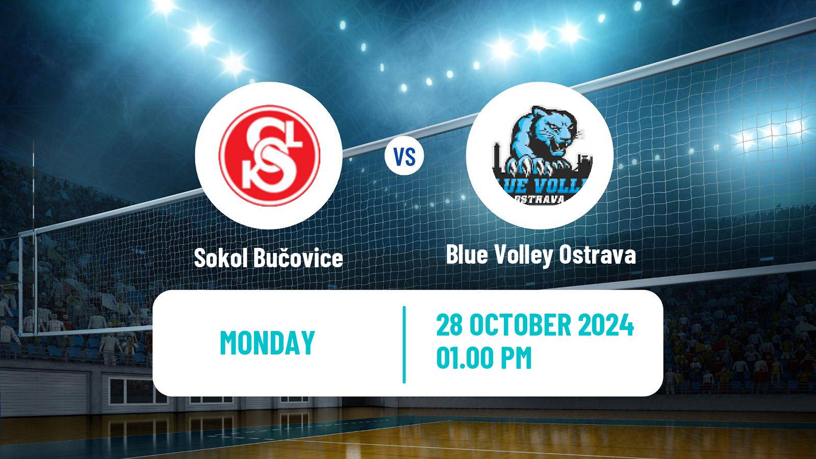 Volleyball Czech 1 Liga Volleyball Sokol Bučovice - Blue Volley Ostrava