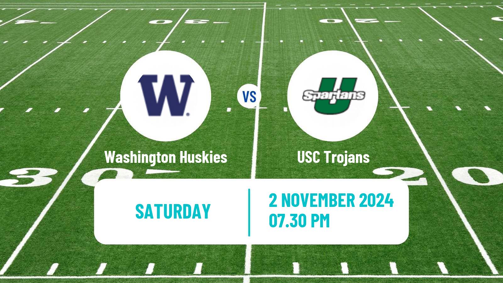 American football NCAA College Football Washington Huskies - USC Trojans