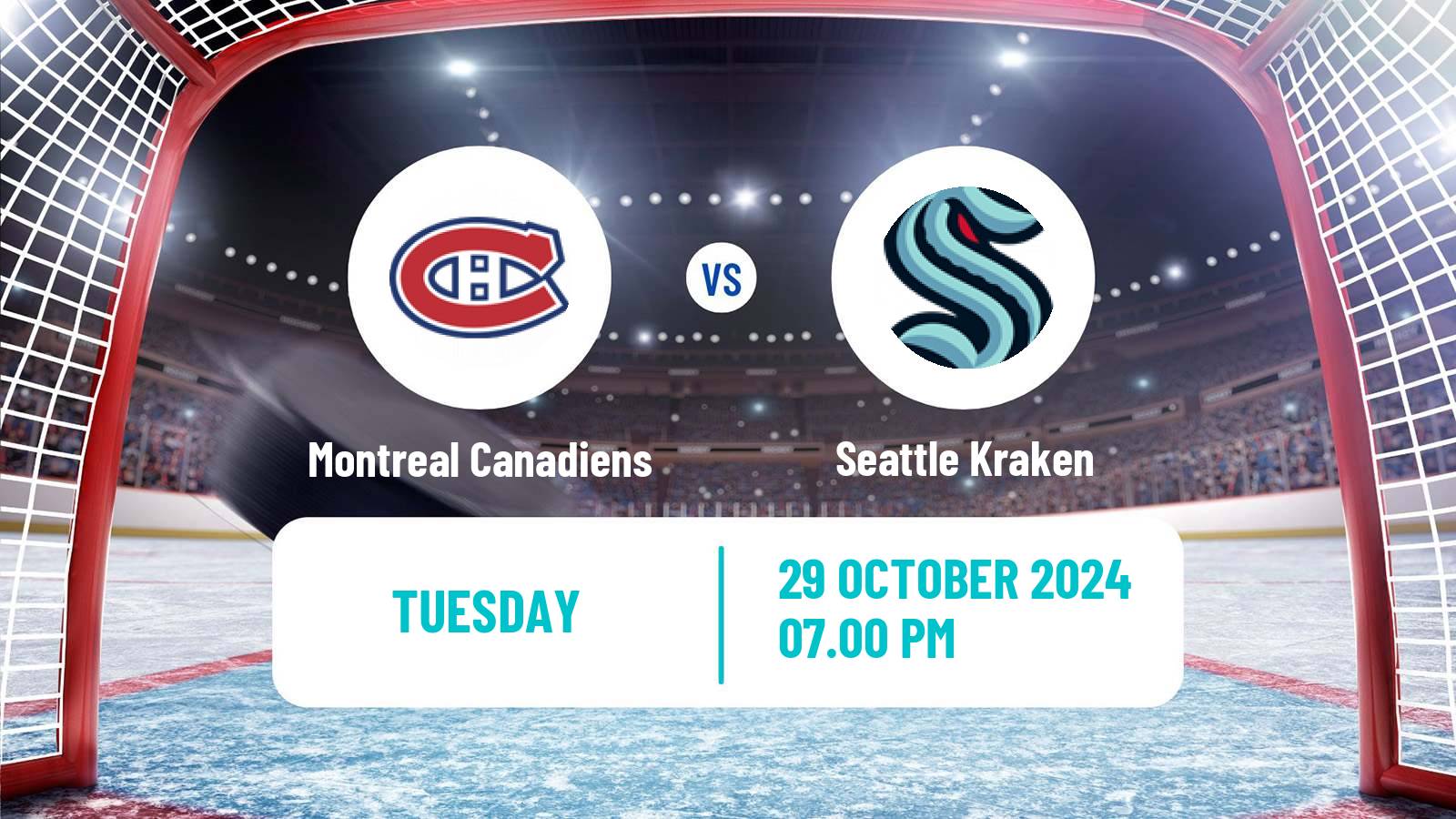 Hockey NHL Montreal Canadiens - Seattle Kraken