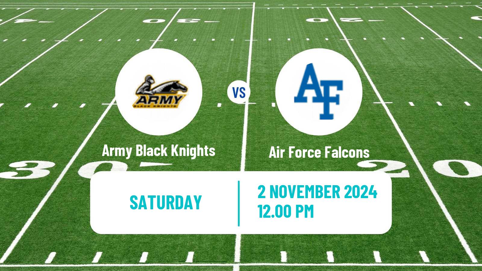 American football NCAA College Football Army Black Knights - Air Force Falcons