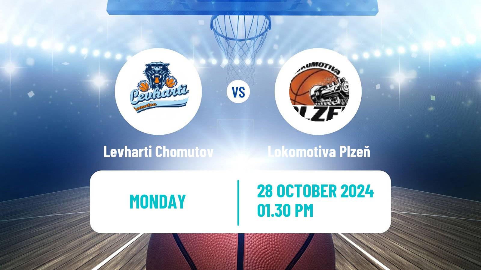 Basketball Czech 1 Liga Basketball Levharti Chomutov - Lokomotiva Plzeň