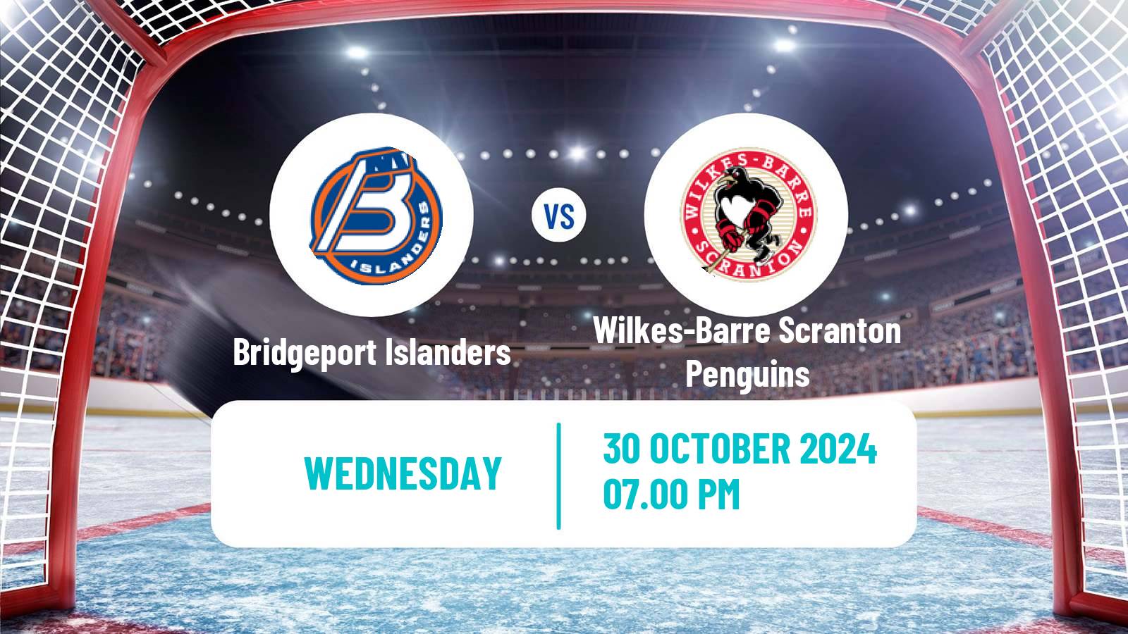 Hockey AHL Bridgeport Islanders - Wilkes-Barre Scranton Penguins