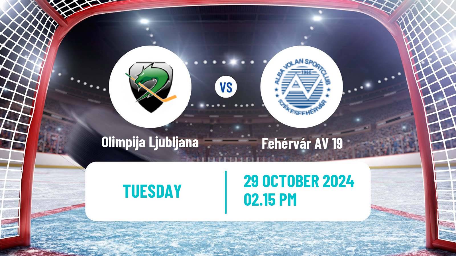 Hockey Austrian Ice Hockey League Olimpija Ljubljana - Fehérvár AV 19