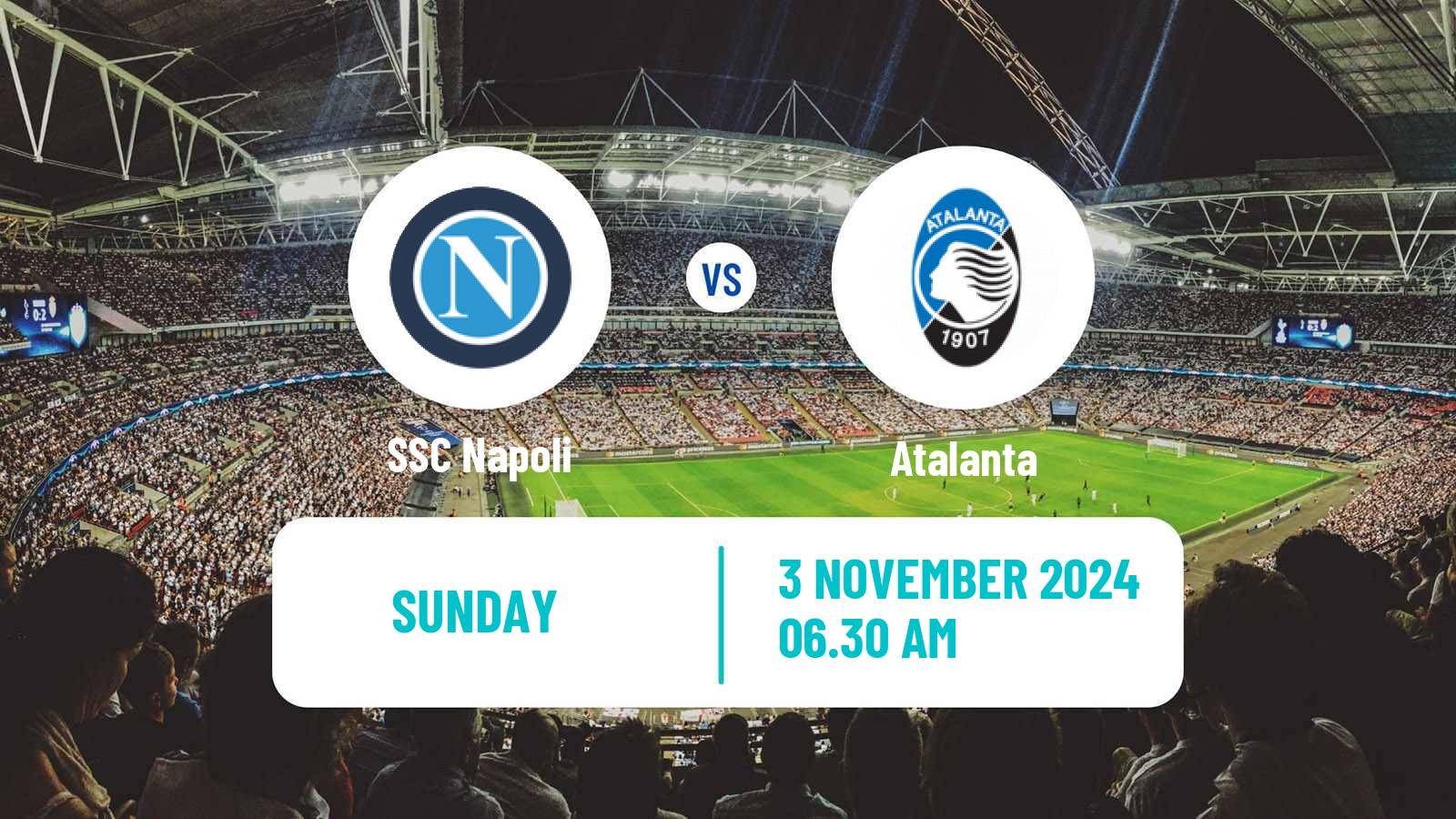 Soccer Italian Serie A Napoli - Atalanta