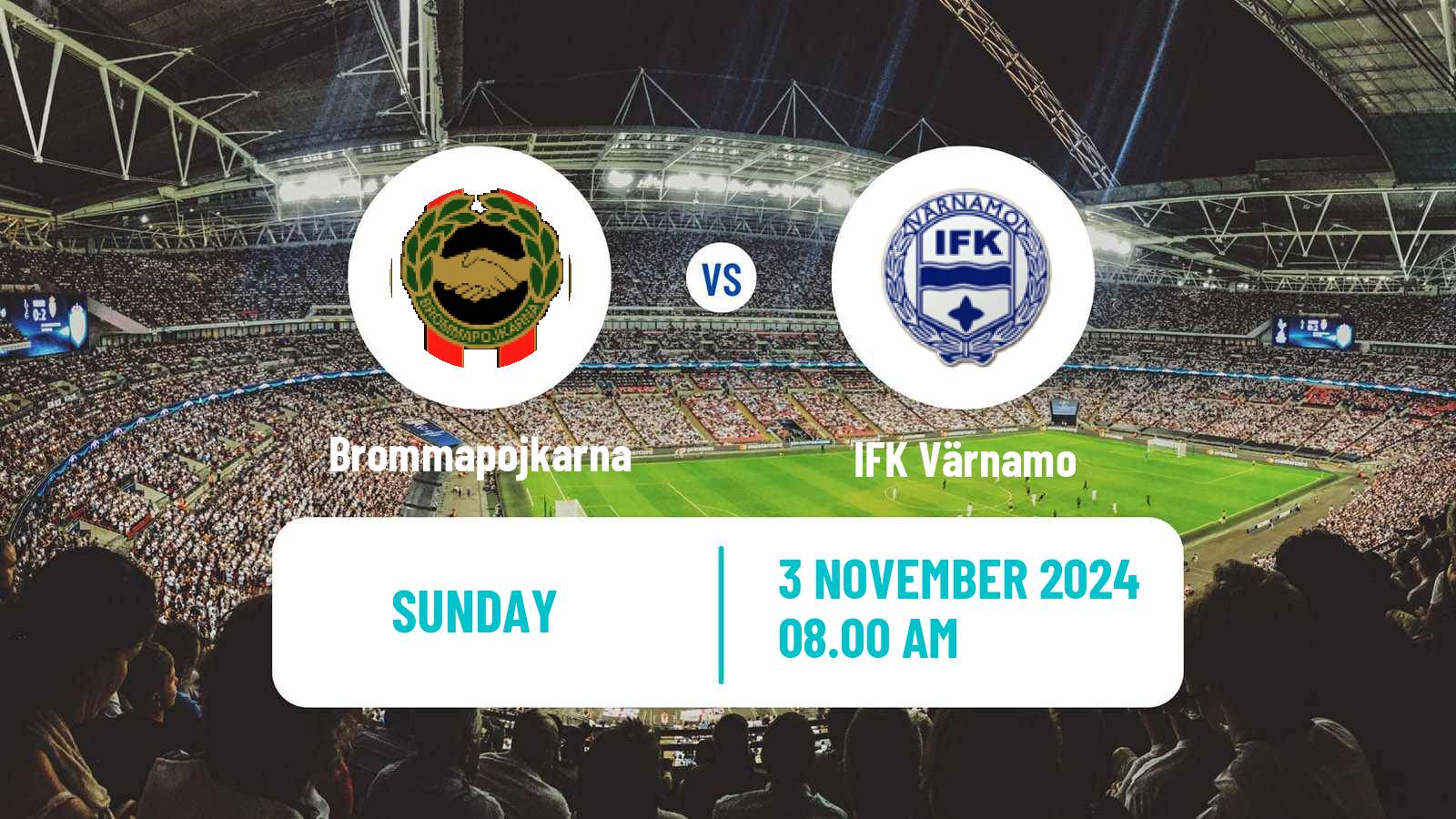 Soccer Swedish Allsvenskan Brommapojkarna - Värnamo