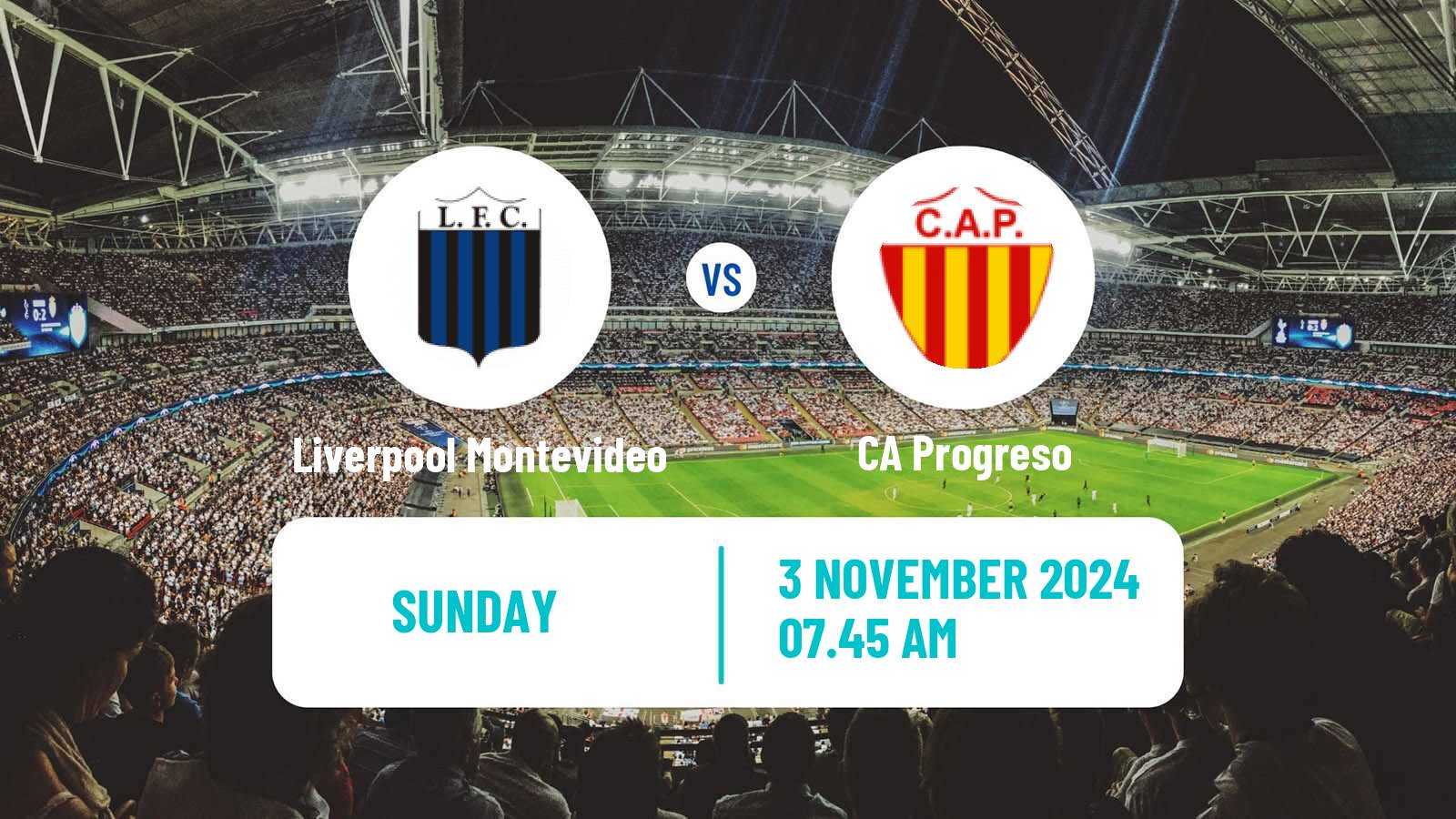 Soccer Uruguayan Primera Division Liverpool Montevideo - Progreso