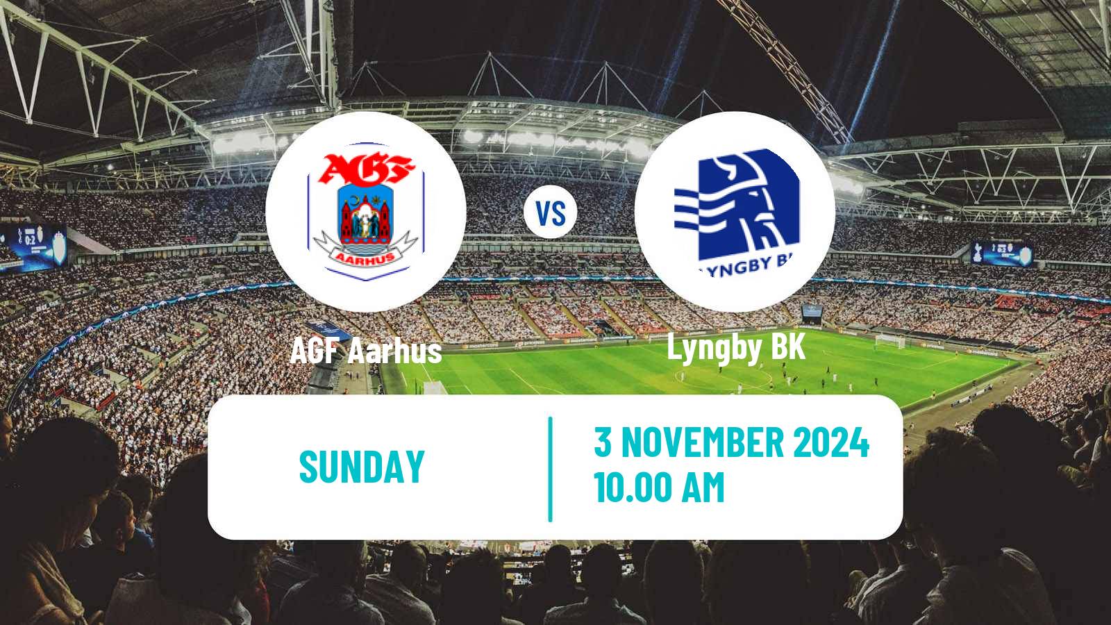 Soccer Danish Superliga AGF Aarhus - Lyngby BK