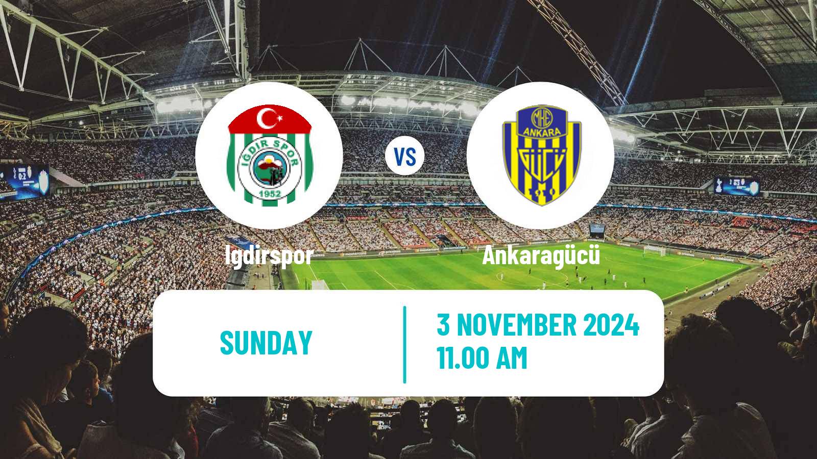 Soccer Turkish First League Igdirspor - Ankaragücü