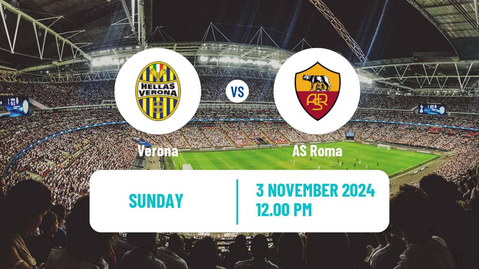 Soccer Italian Serie A Verona - Roma