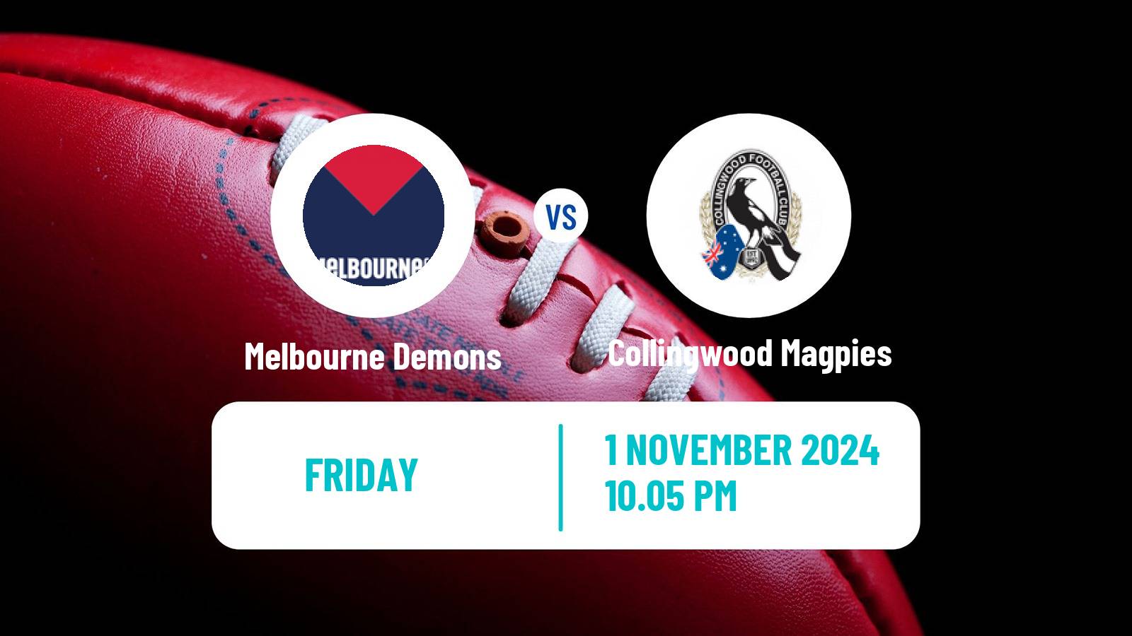 Aussie rules AFL Women Melbourne Demons - Collingwood Magpies