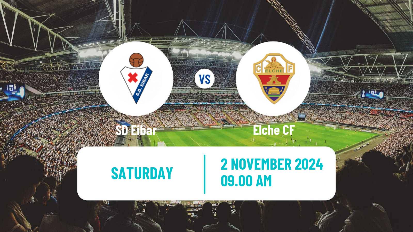 Soccer Spanish LaLiga2 Eibar - Elche