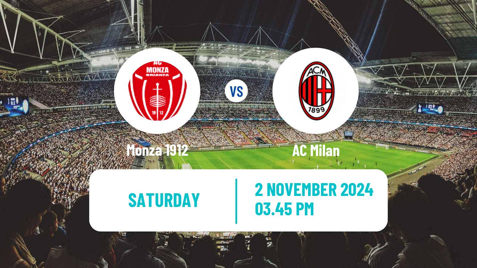 Soccer Italian Serie A Monza - Milan