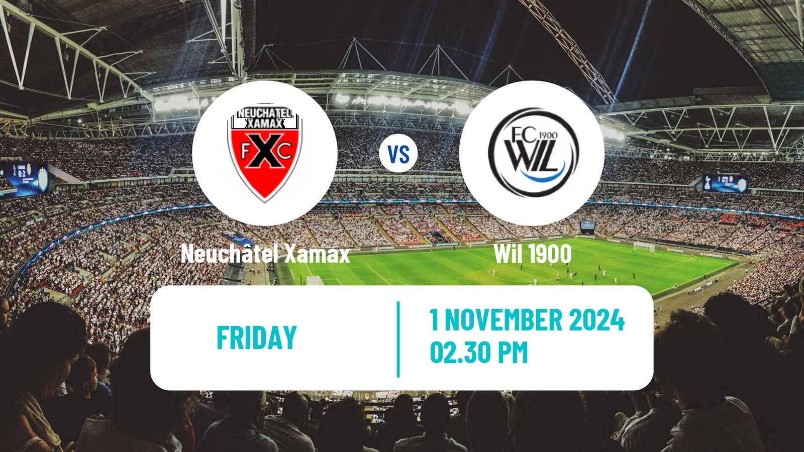 Soccer Swiss Challenge League Neuchâtel Xamax - Wil 1900