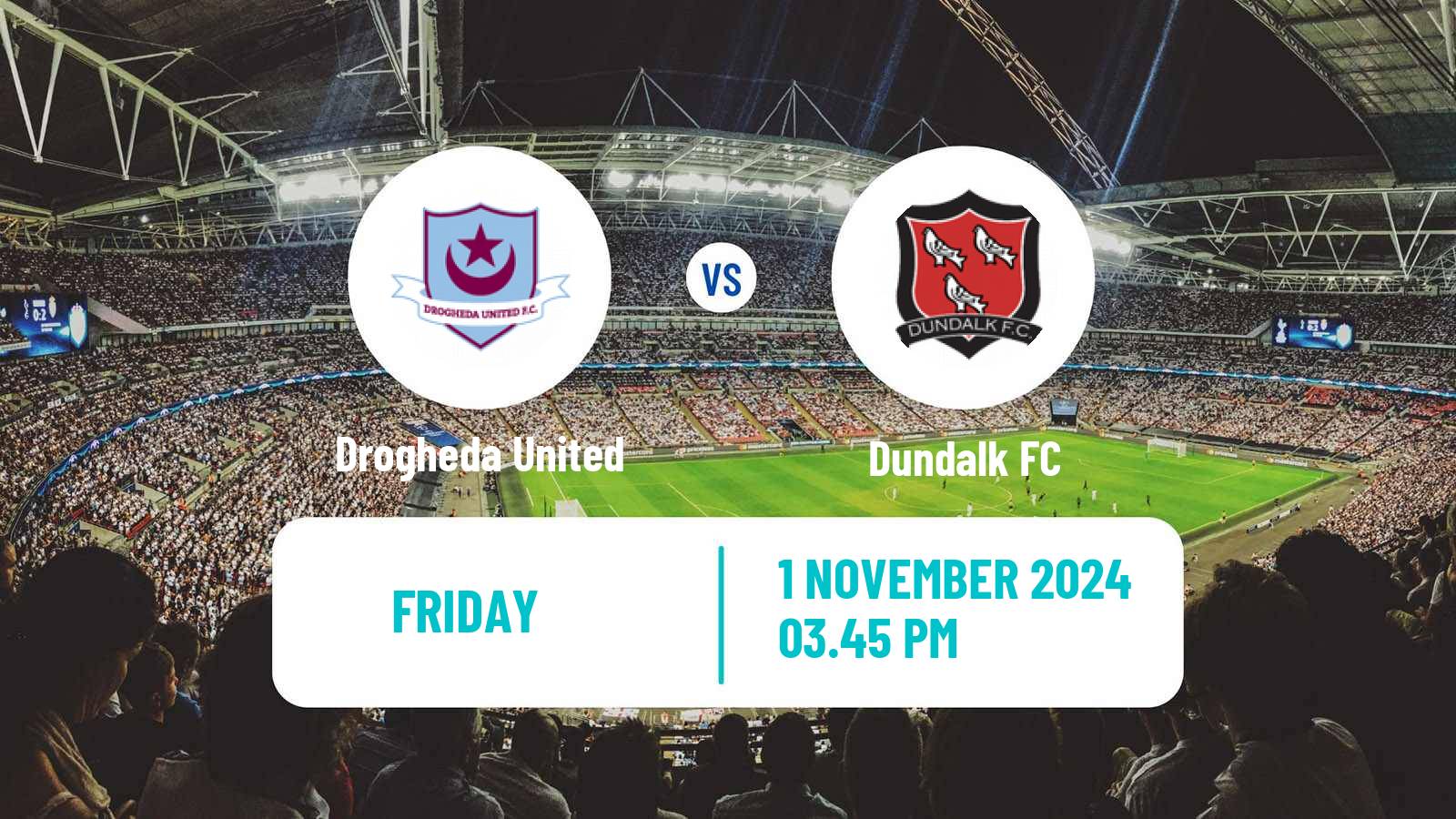 Soccer Irish Premier Division Drogheda United - Dundalk