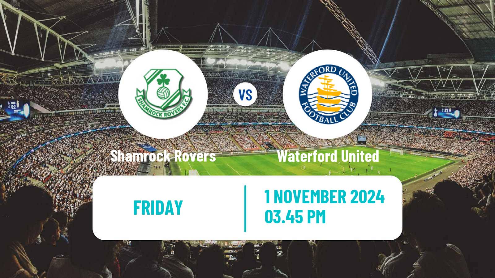 Soccer Irish Premier Division Shamrock Rovers - Waterford United