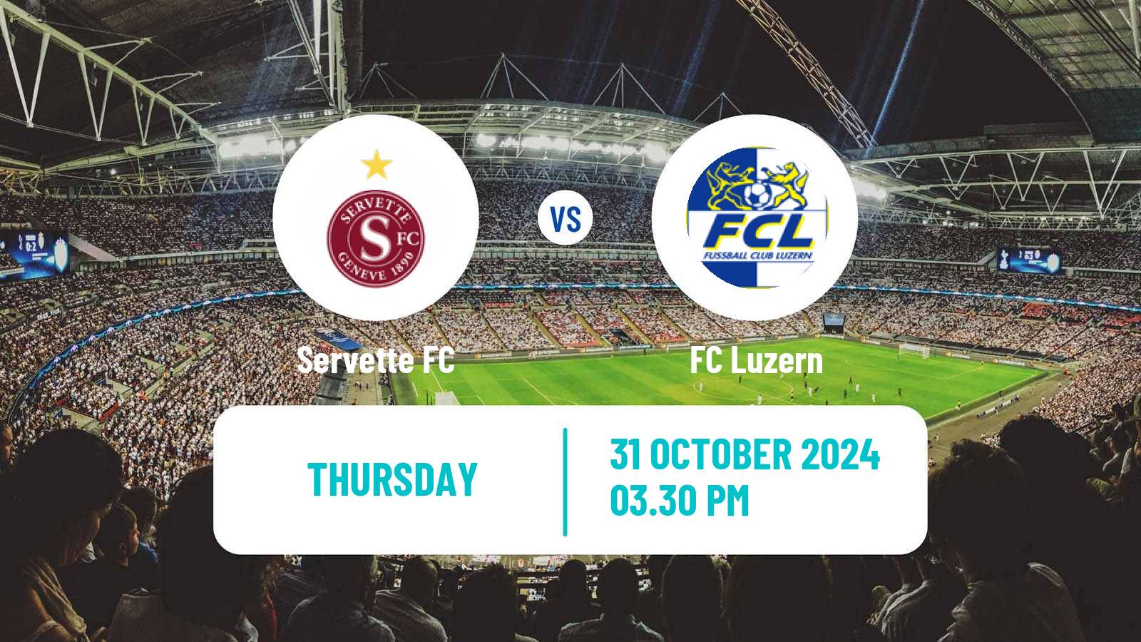 Soccer Swiss Super League Servette - Luzern