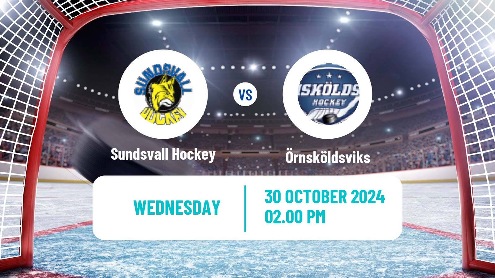 Hockey Swedish HockeyEttan Norra Sundsvall Hockey - Örnsköldsviks