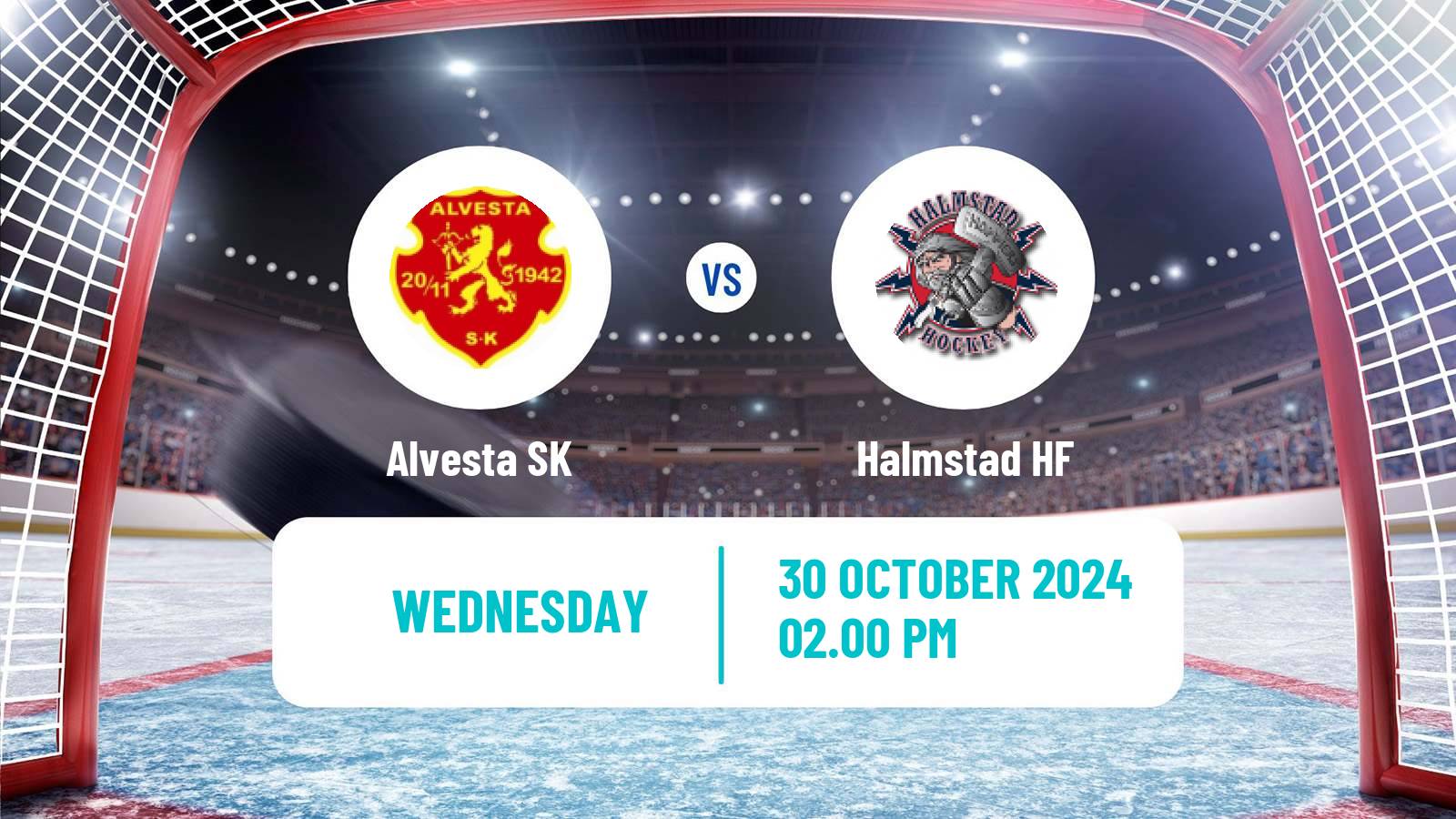 Hockey Swedish HockeyEttan Sodra Alvesta - Halmstad