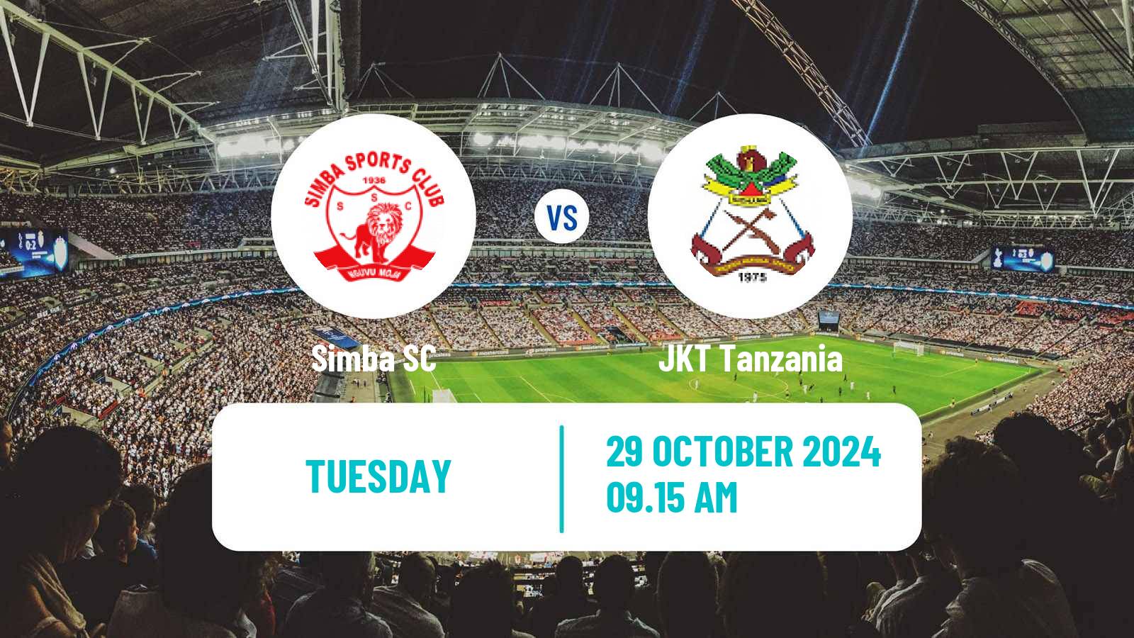 Soccer Tanzanian Premier League Simba - JKT Tanzania