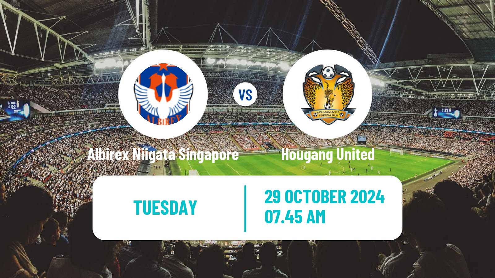 Soccer Singapore Premier League Albirex Niigata Singapore - Hougang United