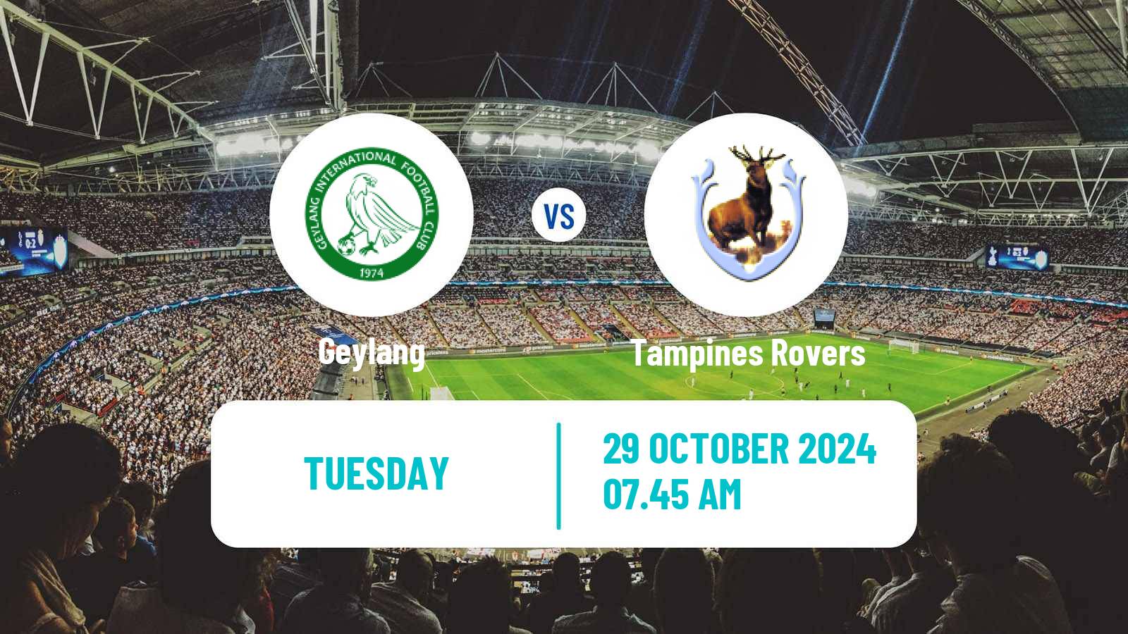 Soccer Singapore Premier League Geylang - Tampines Rovers