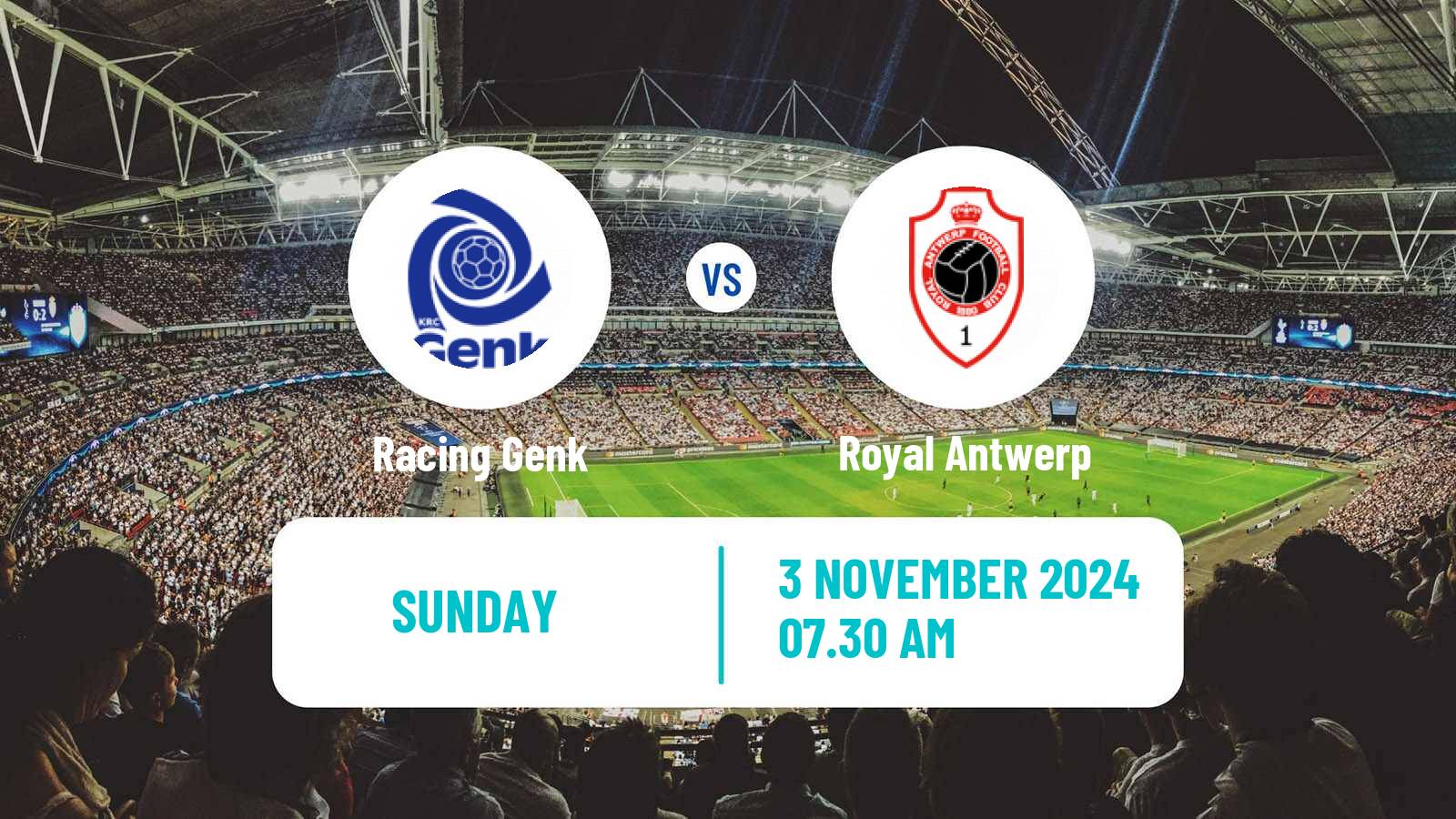 Soccer Belgian Jupiler Pro League Genk - Royal Antwerp