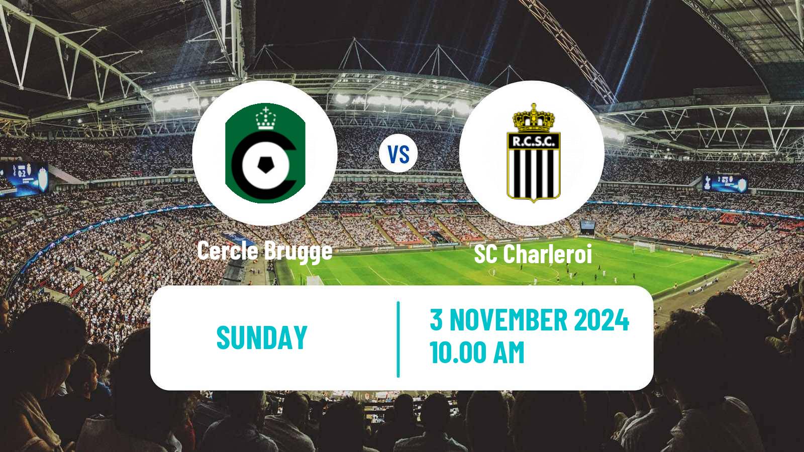 Soccer Belgian Jupiler Pro League Cercle Brugge - Charleroi