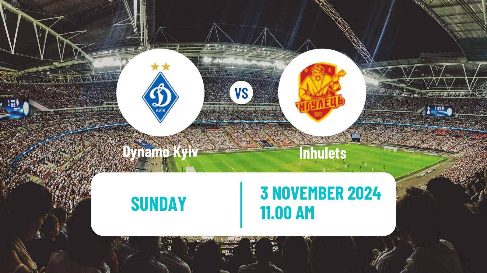 Soccer Ukrainian Premier League Dynamo Kyiv - Inhulets