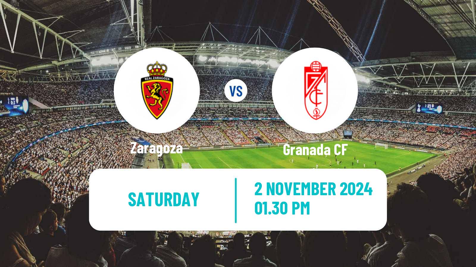 Soccer Spanish LaLiga2 Zaragoza - Granada