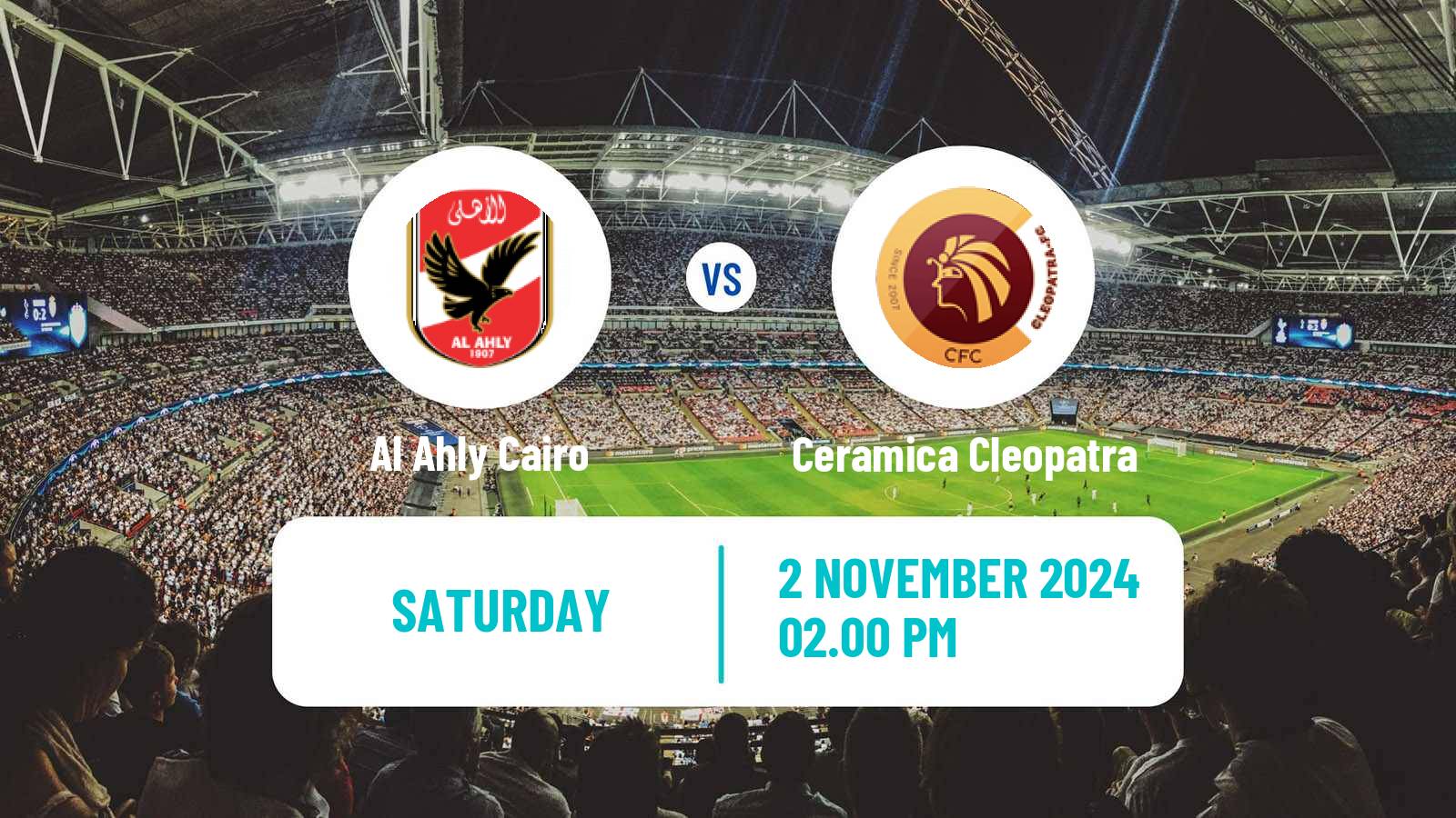 Soccer Egyptian Premier League Al Ahly Cairo - Ceramica Cleopatra