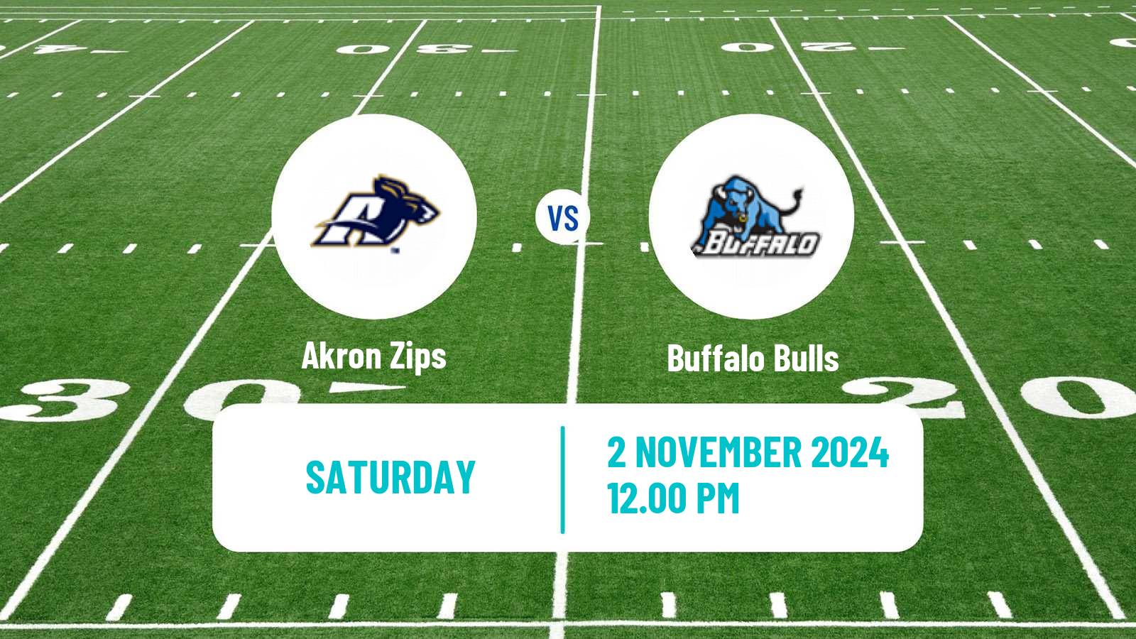 American football NCAA College Football Akron Zips - Buffalo Bulls