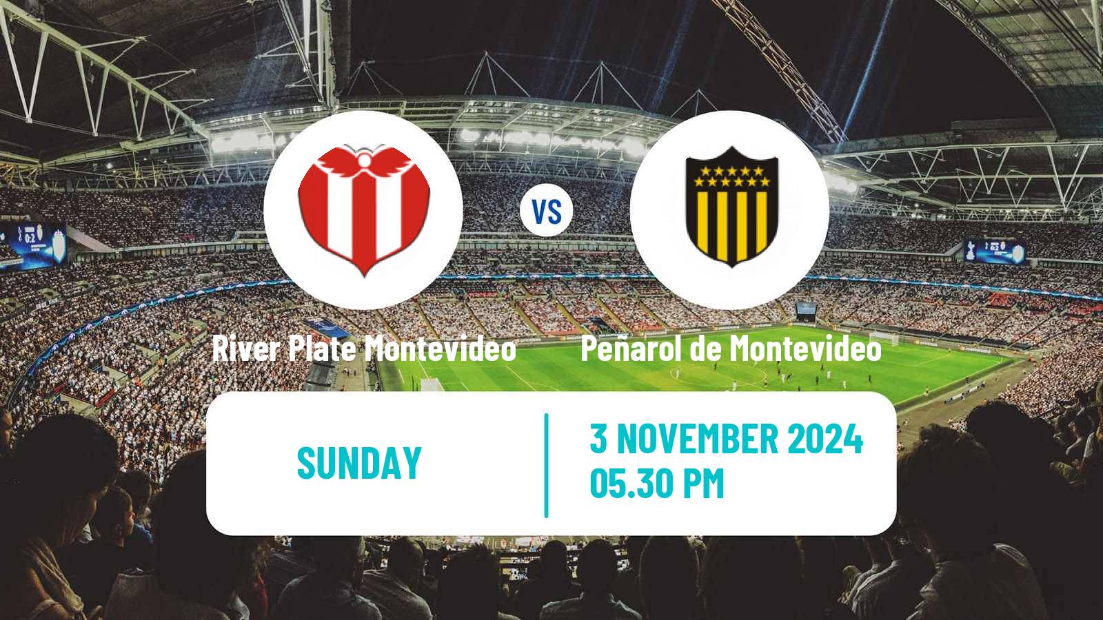 Soccer Uruguayan Primera Division River Plate Montevideo - Peñarol de Montevideo