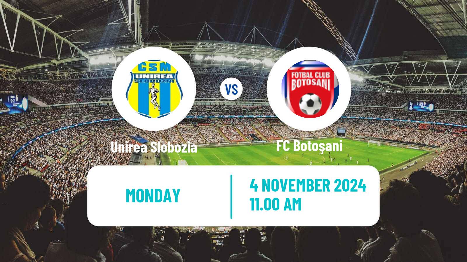 Soccer Romanian Liga 1 Unirea Slobozia - Botoșani