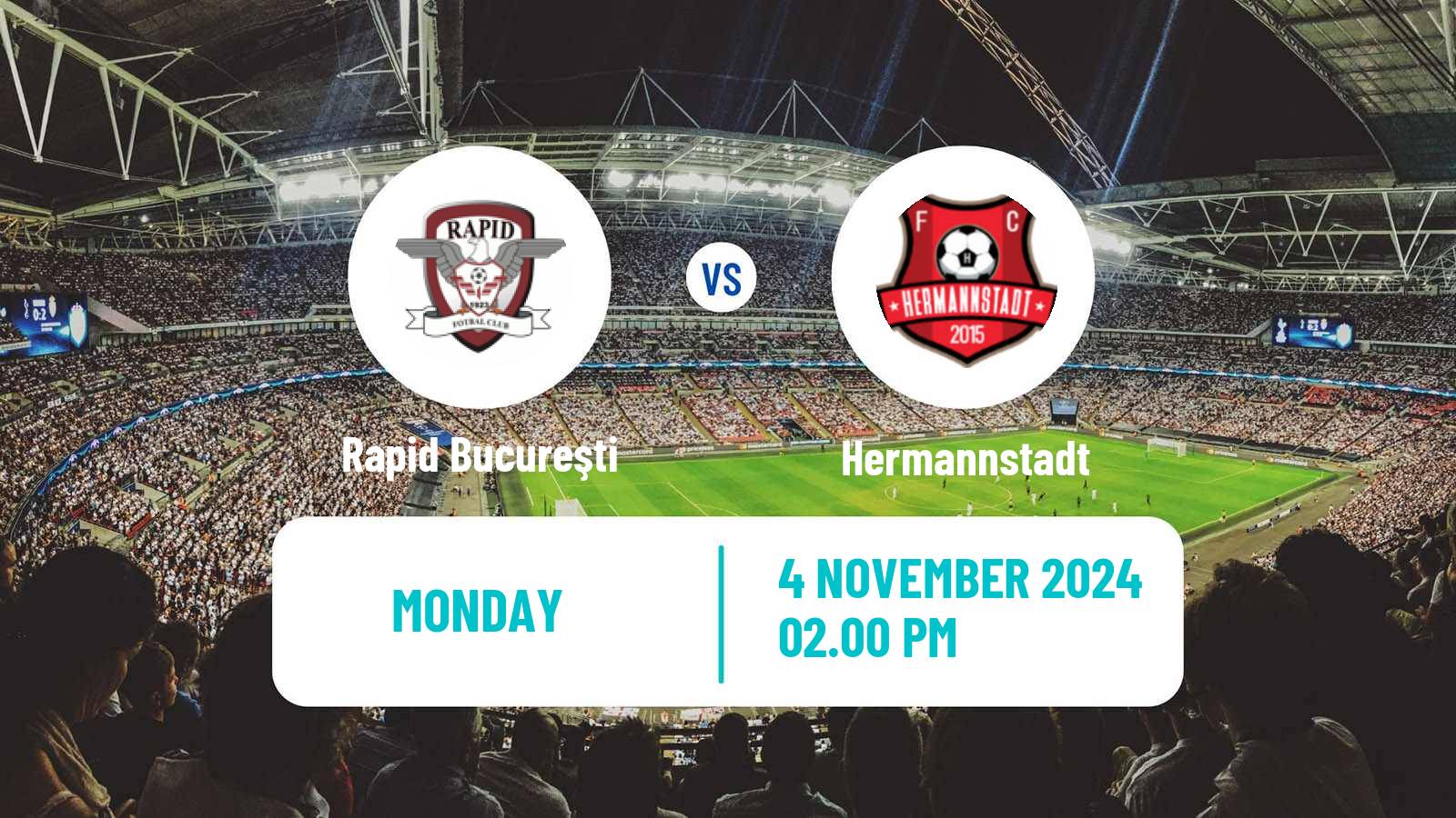 Soccer Romanian Liga 1 Rapid Bucureşti - Hermannstadt