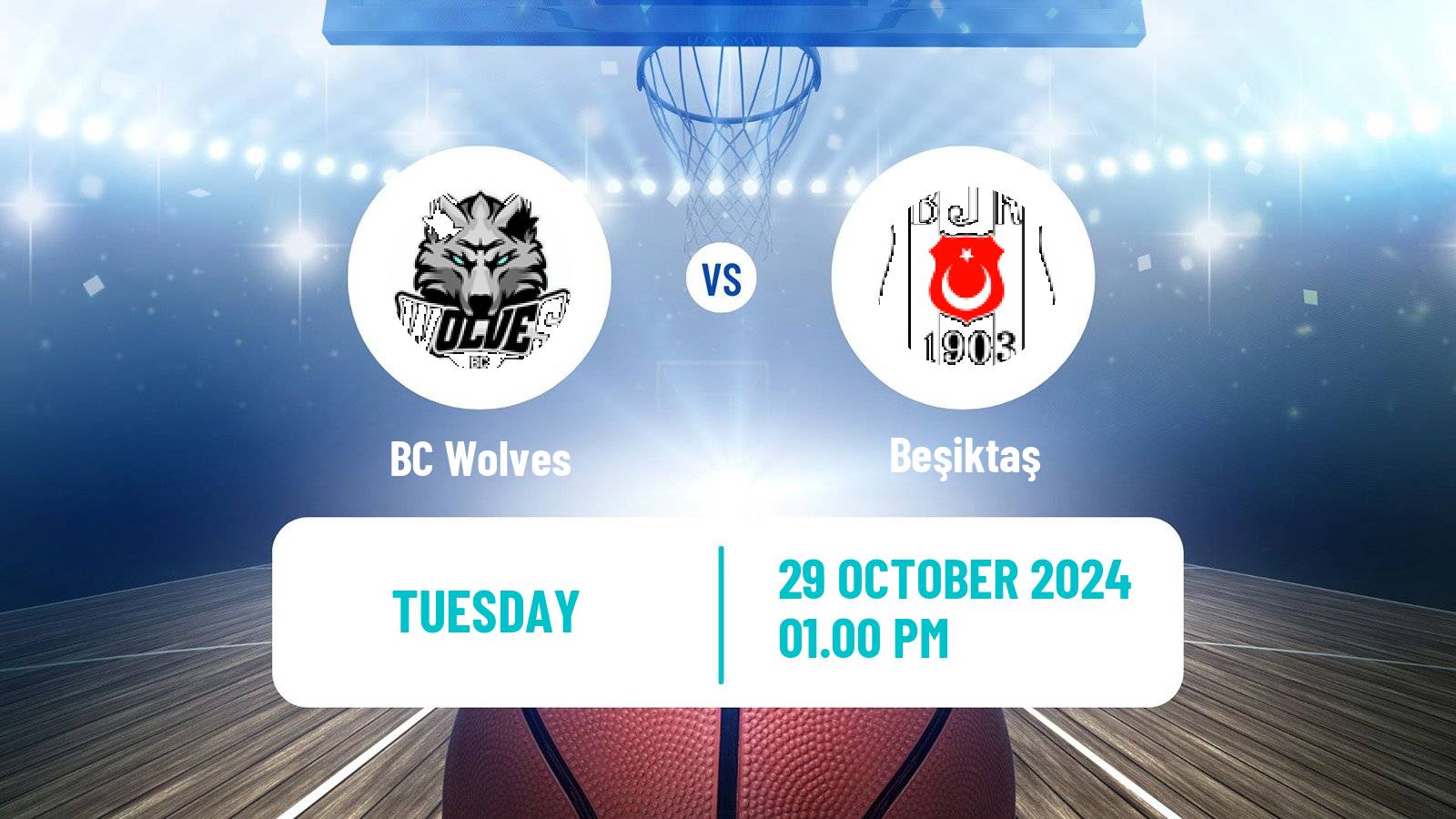 Basketball Eurocup BC Wolves - Beşiktaş