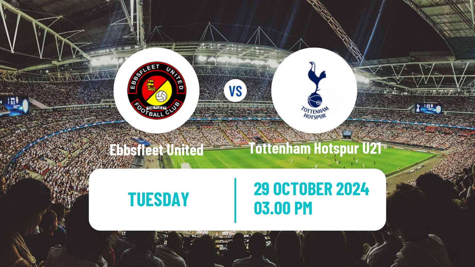 Soccer English National League Cup Ebbsfleet United - Tottenham Hotspur U21