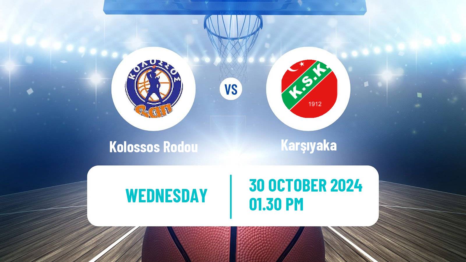 Basketball Champions League Basketball Kolossos Rodou - Karşıyaka