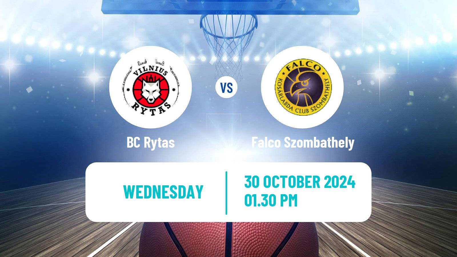 Basketball Champions League Basketball Rytas - Falco Szombathely