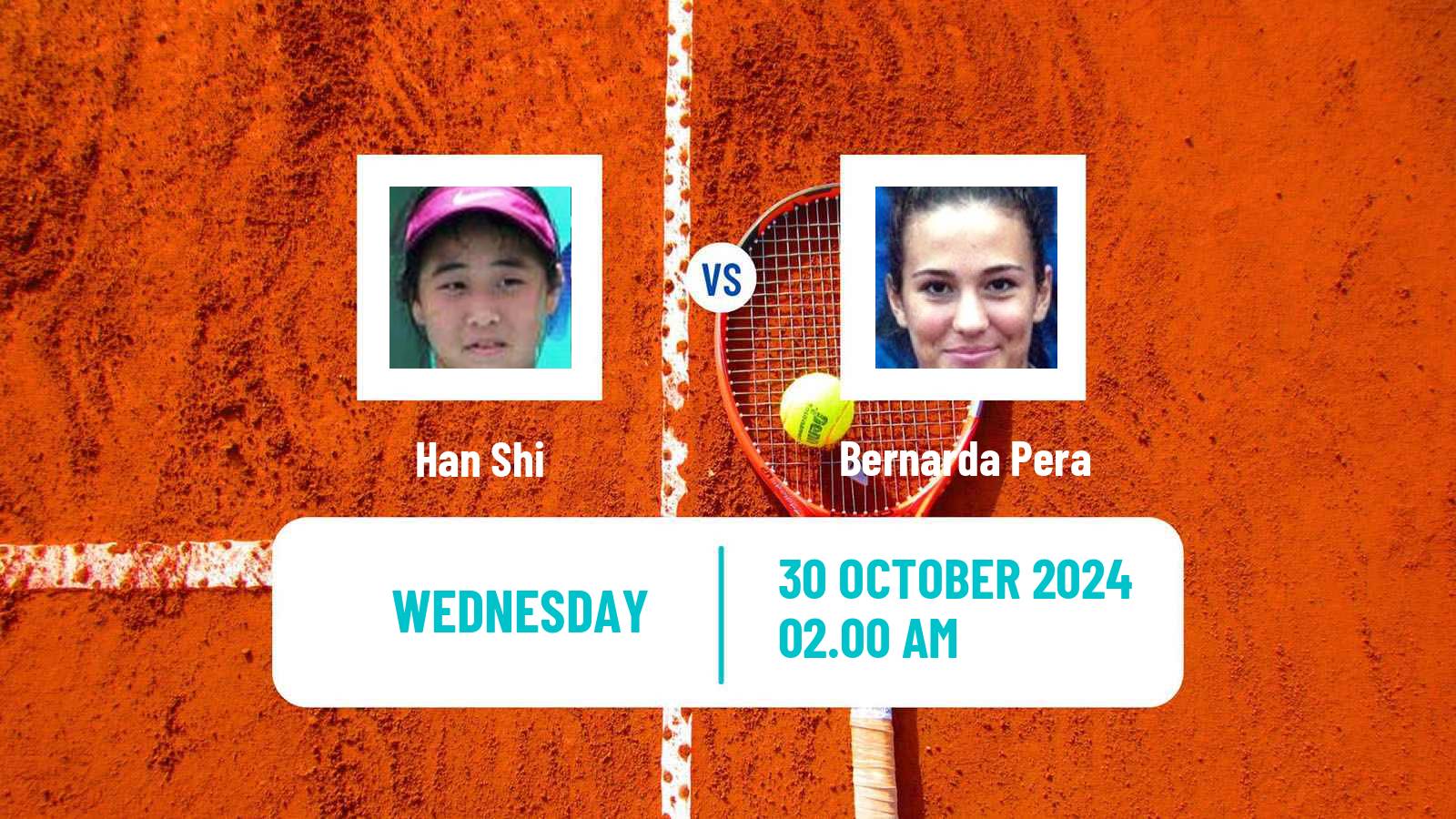 Tennis WTA Hong Kong Han Shi - Bernarda Pera