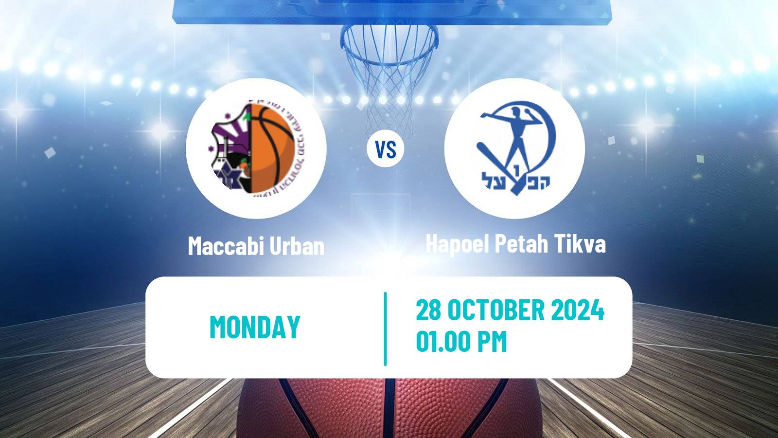 Basketball Israeli WBL Women Maccabi Urban - Hapoel Petah Tikva