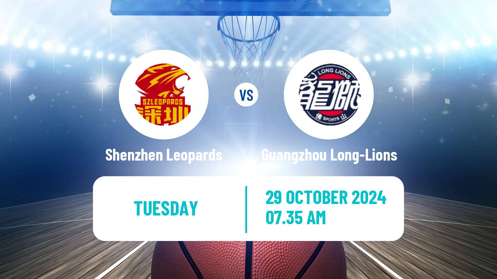 Basketball CBA Shenzhen Leopards - Guangzhou Long-Lions