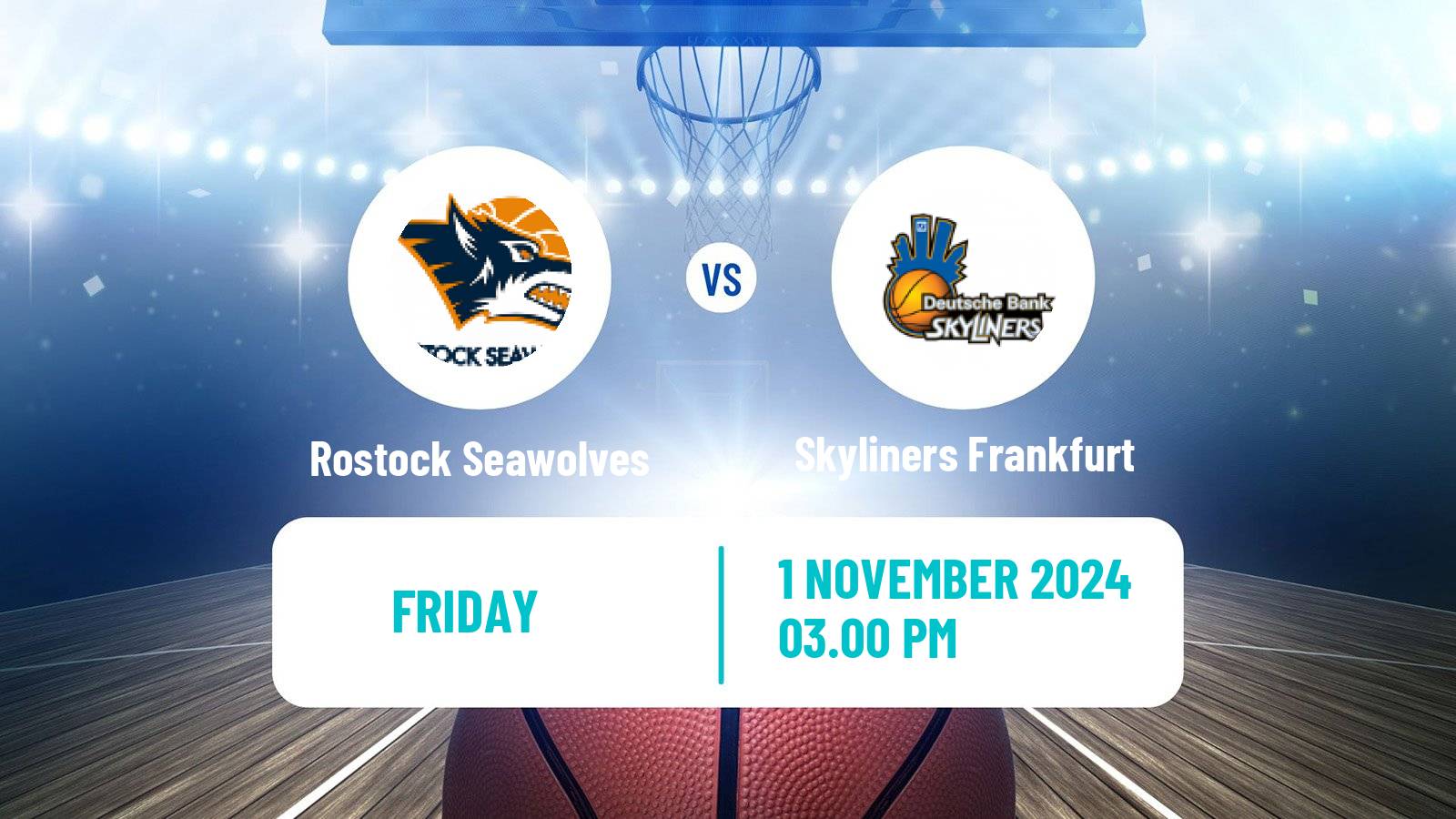 Basketball German BBL Rostock Seawolves - Skyliners Frankfurt