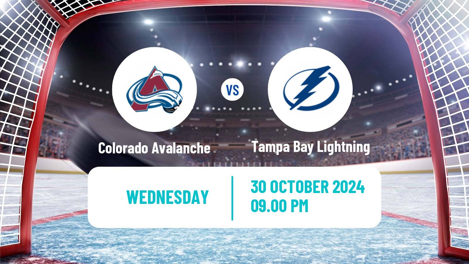 Hockey NHL Colorado Avalanche - Tampa Bay Lightning