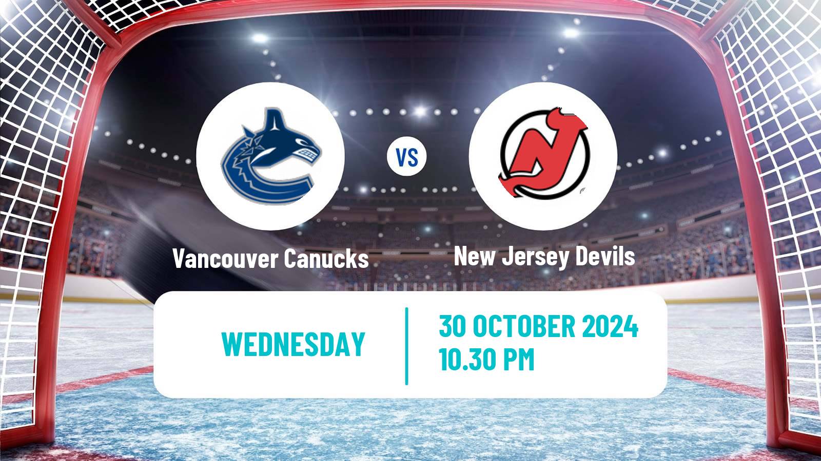 Hockey NHL Vancouver Canucks - New Jersey Devils