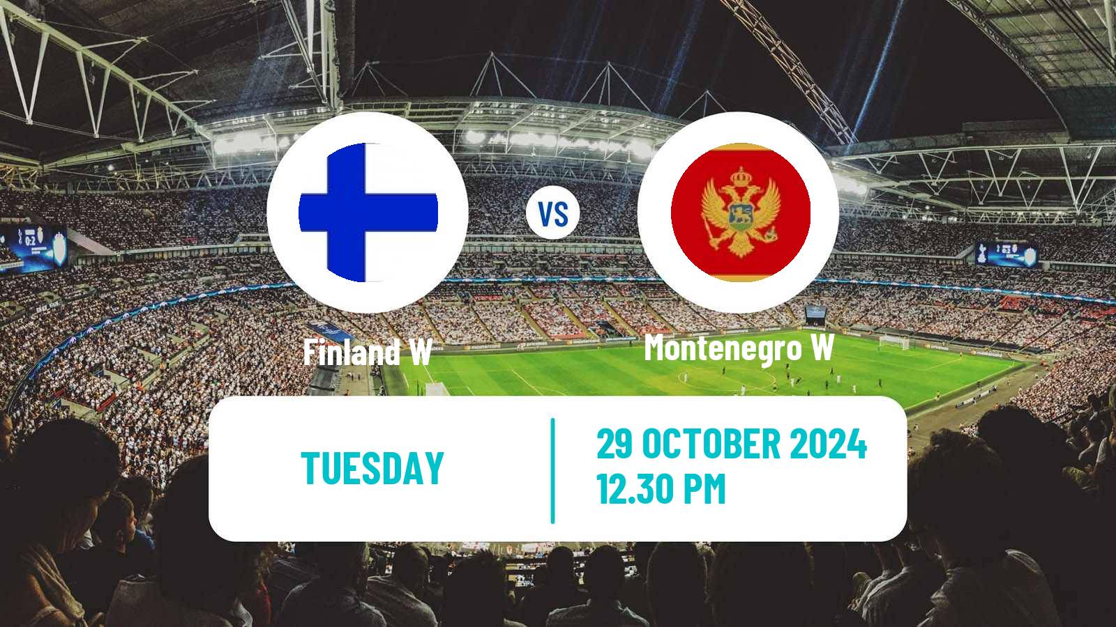 Soccer UEFA Euro Women Finland W - Montenegro W