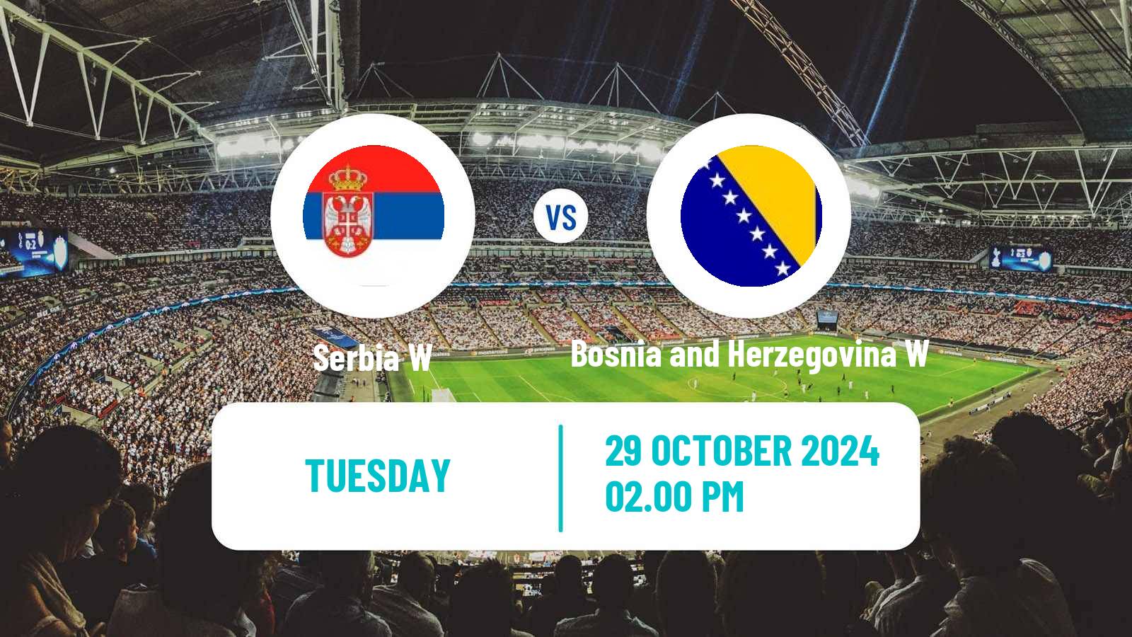 Soccer UEFA Euro Women Serbia W - Bosnia and Herzegovina W