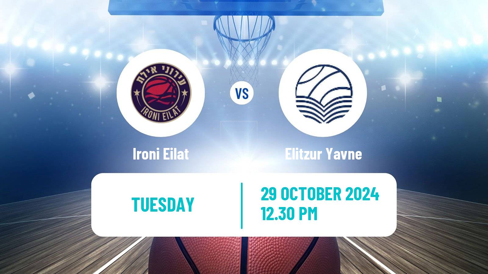 Basketball Israeli Liga Leumit Basketball Ironi Eilat - Elitzur Yavne